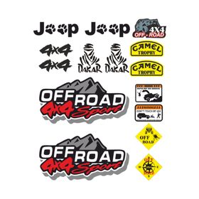 Sticker Masters Jeep Off Road Stıcker Set