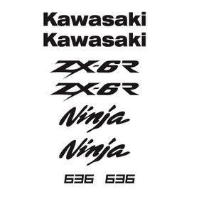 Sticker Masters Kawasaki 636 Sticker Set