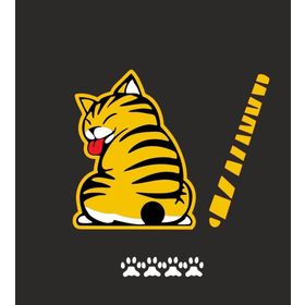 Sticker Masters Kedi Silecek Sticker