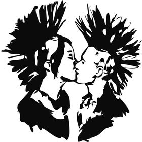 Sticker Masters Kiss Punk Sticker