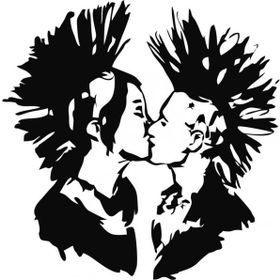 Sticker Masters Kiss Punk Sticker
