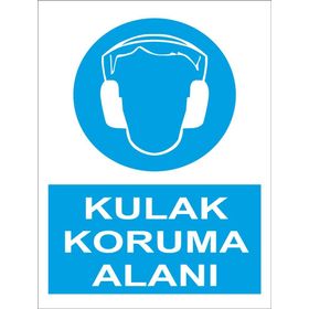 Sticker Masters Kulak Koruma Alanı Uyarı Levhası Sticker