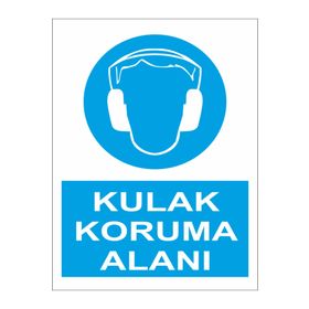 Sticker Masters Kulak Koruma Alanı Uyarı Levhası Sticker