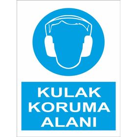 Sticker Masters Kulak Koruma Alanı Uyarı Levhası Sticker