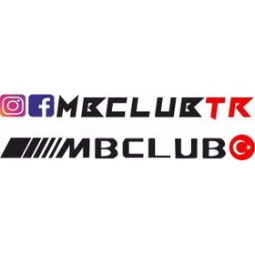 Sticker Masters Mb Club Yazı Siyah Sticker