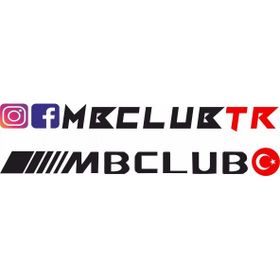 Sticker Masters Mb Club Yazı Siyah Sticker