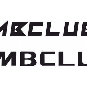 Sticker Masters Mb Club Yazı Siyah Sticker