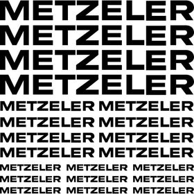 Sticker Masters Metzeler Sponsor Siyah Sticker Set