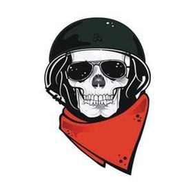 Sticker Masters Motorcu Kurukafa Sticker