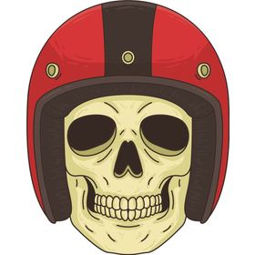 Sticker Masters Motorcu Kurukafa Sticker