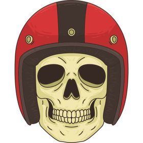 Sticker Masters Motorcu Kurukafa Sticker