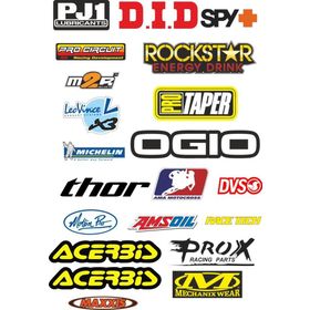 Sticker Masters Motosiklet Sponsor 2 Seti Sticker