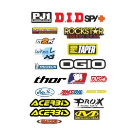 Sticker Masters Motosiklet Sponsor 2 Seti Sticker