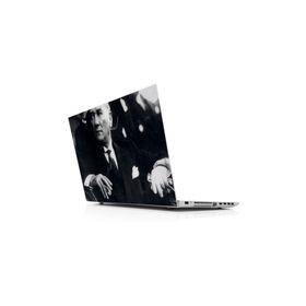 Sticker Masters Mustafa Kemal Atatürk Siyah Beyaz Laptop Sticker