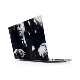 Sticker Masters Mustafa Kemal Atatürk Siyah Beyaz Laptop Sticker