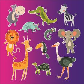 Sticker Masters Neşeli Hayvanlar Çocuk Odası Sticker