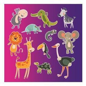 Sticker Masters Neşeli Hayvanlar Çocuk Odası Sticker