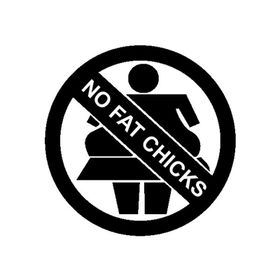 Sticker Masters No Fat Chick Şişman Kız Binemez Sticker