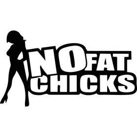 Sticker Masters No Fat Chicks Sticker