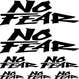 Sticker Masters No Fear Sponsor 2 Siyah Sticker Set