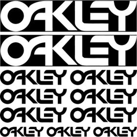 Sticker Masters Oakley Sponsor 2 Siyah Sticker Set