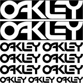 Sticker Masters Oakley Sponsor 2 Siyah Sticker Set