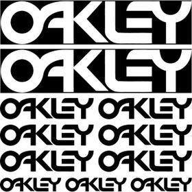 Sticker Masters Oakley Sponsor 2 Siyah Sticker Set
