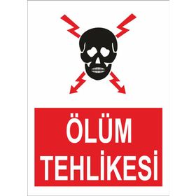 Sticker Masters Ölüm Tehlikesi Levhası Sticker