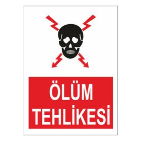 Sticker Masters Ölüm Tehlikesi Levhası Sticker