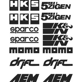 Sticker Masters Performans Yazıları Sponsor Yazı Seti Sticker