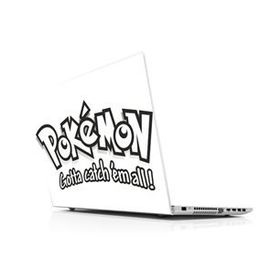 Sticker Masters Pokemon Go Catch Em All Black Laptop Duvar Stickerı