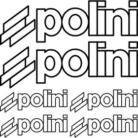 Sticker Masters Polini Sponsor Siyah Sticker Set