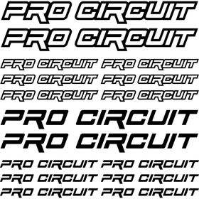Sticker Masters Pro Circuit Sponsor 2 Siyah Sticker Set