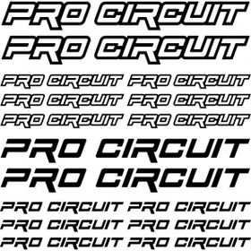Sticker Masters Pro Circuit Sponsor 2 Siyah Sticker Set