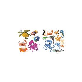 Sticker Masters Sevimli Deniz Hayvanları Duvar Çocuk Odası Sticker