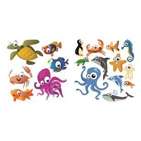 Sticker Masters Sevimli Deniz Hayvanları Duvar Çocuk Odası Sticker