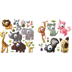 Sticker Masters Sevimli Orman Hayvanları Duvar Çocuk Odası Sticker