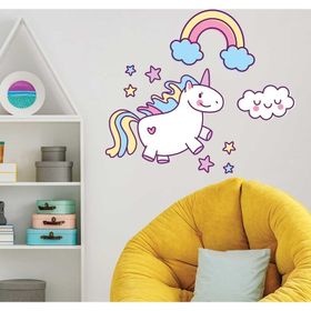 Sticker Masters Sevimli Unicorn Çocuk Odası Duvar Stickerı
