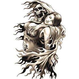 Sticker Masters Skull And Women Sticker