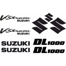 Sticker Masters Suzuki Dl 1000 Vstrom Siyah Sticker Set