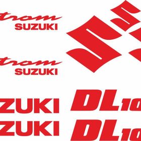 Sticker Masters Suzuki Dl 1000 Vstrom Siyah Sticker Set