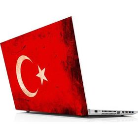 Sticker Masters Türk Bayrağı Old Laptop Duvar Stickerı