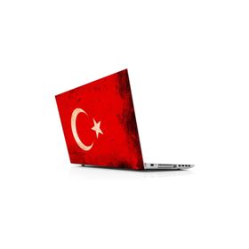 Sticker Masters Türk Bayrağı Old Laptop Duvar Stickerı