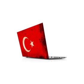 Sticker Masters Türk Bayrağı Old Laptop Duvar Stickerı