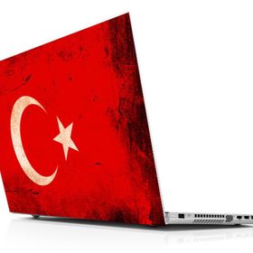 Sticker Masters Türk Bayrağı Old Laptop Duvar Stickerı