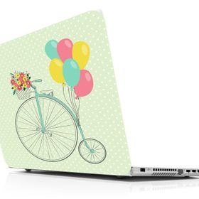 Sticker Masters Unicycle And Balloons Laptop Duvar Stickerı
