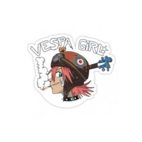Sticker Masters Vespa Girl Sticker