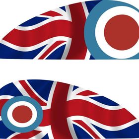 Sticker Masters Vespa İngiltere Bayrağı Sticker