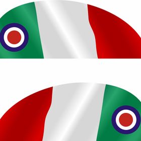 Sticker Masters Vespa İtalyan Bayrağı Sticker