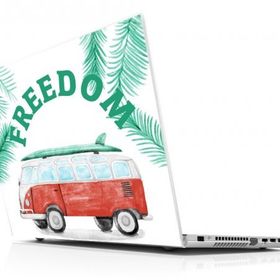 Sticker Masters Vintage Caravan Freedom Laptop Duvar Stickerı